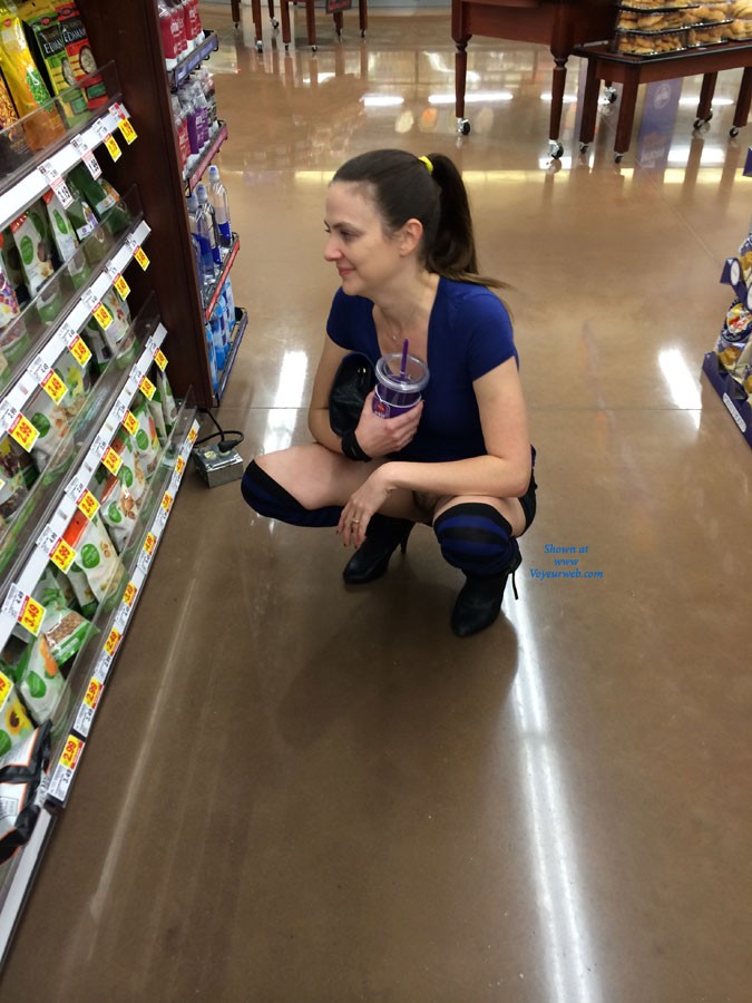 Pic #1Fast Forward a Decade or So... - Brunette, High Heels Amateurs, Public Exhibitionist, Public Place, Bush Or Hairy