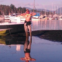 Large tits of a neighbor - flasher