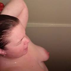 Extremely large tits of my wife - Jamie