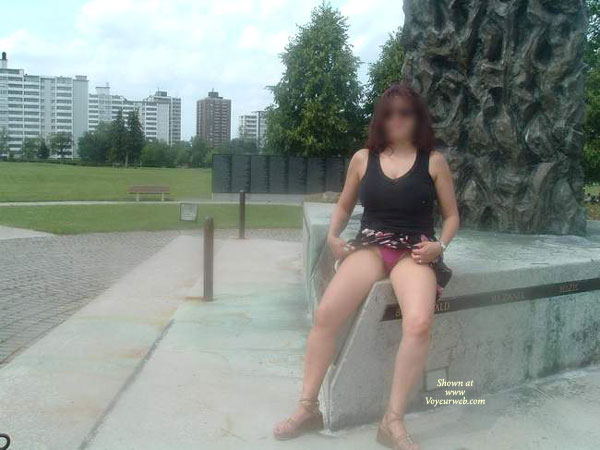 Pic #1 Sexy Hot Wife Outdoor
