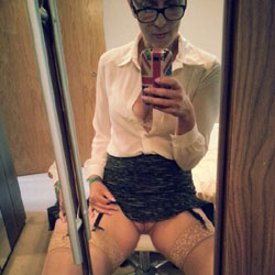 Pic #1 Naughty Secretary Does Overtime