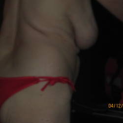 Extremely large tits of my wife - Sue1