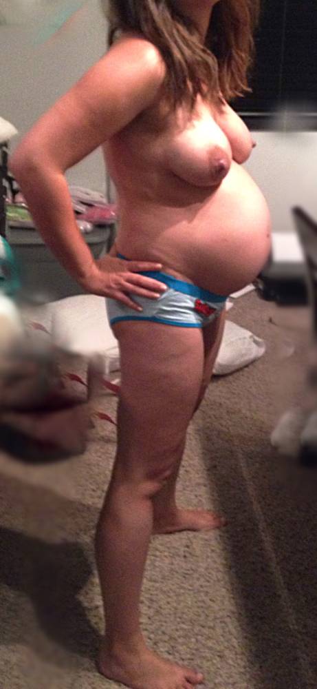 Pic #1 Large tits of my wife - Preggo Wife
