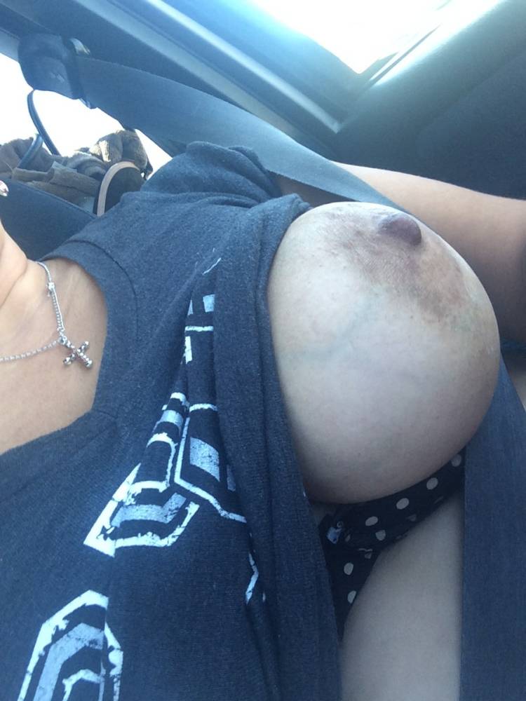 Pic #1 Very large tits of a co-worker - Grace