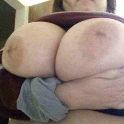 Very large tits of my girlfriend - Angie