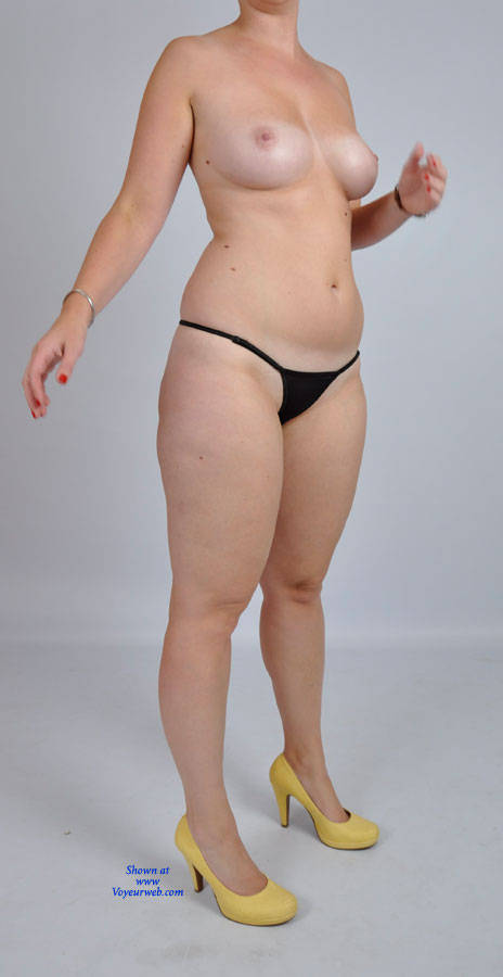 Pic #1Black Thong - Big Tits
