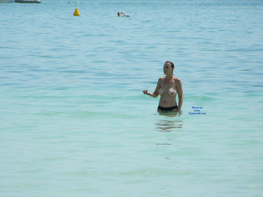 Pic #1First Time MILF Topless - Beach
