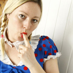 Pic #1Blowjob On The Stairs - Blonde, Blowjob