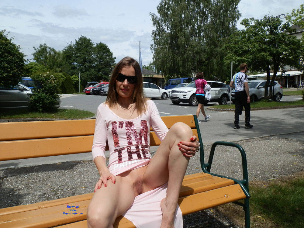 Pic #1At The Worther Lake - Flashing, Public Exhibitionist, Public Place, Shaved