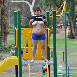 Pic #1 Fun In Public - Big Tits, Brunette