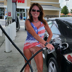 Pic #1Around Town In My Favorite Shirt - Public Exhibitionist, Flashing, Big Tits, Public Place