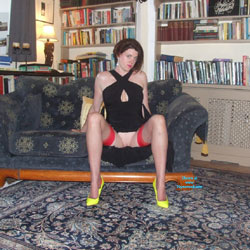 Pic #1 Getting Ready For The Summer Ball 2015 - Brunette, High Heels Amateurs, Lingerie