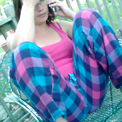 Pic #1On My Hands And Knees On My Parents Couch - Brunette