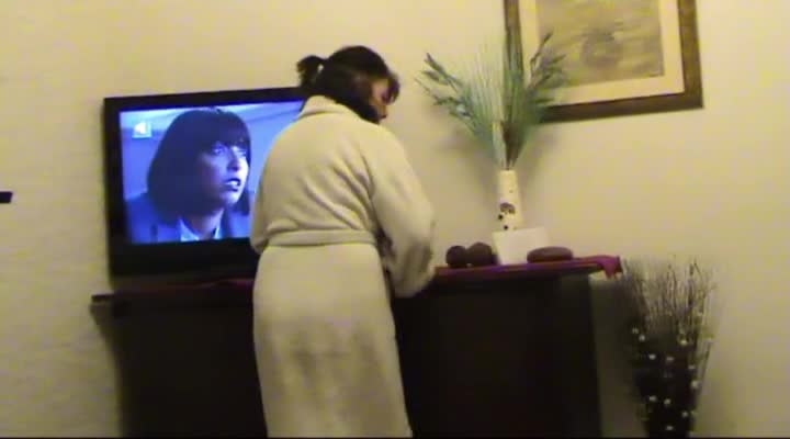 Pic #1Naked Cleaning - Big Tits, Brunette, Lingerie, Tattoos