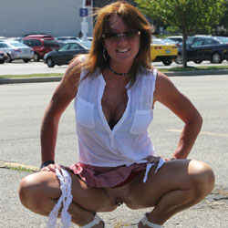 Pic #1Peek-A-Boo - Flashing, High Heels Amateurs, Public Exhibitionist, Public Place