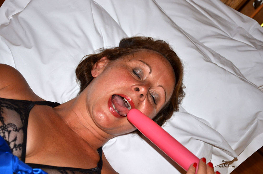 Pic #1Playing With Pink Toy - Lingerie, Masturbation, Toys