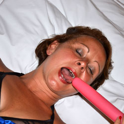Pic #1Playing With Pink Toy - Lingerie, Masturbation, Toys