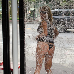 Pic #1Flashing At The Bus Stop - Flashing, Public Exhibitionist, Public Place