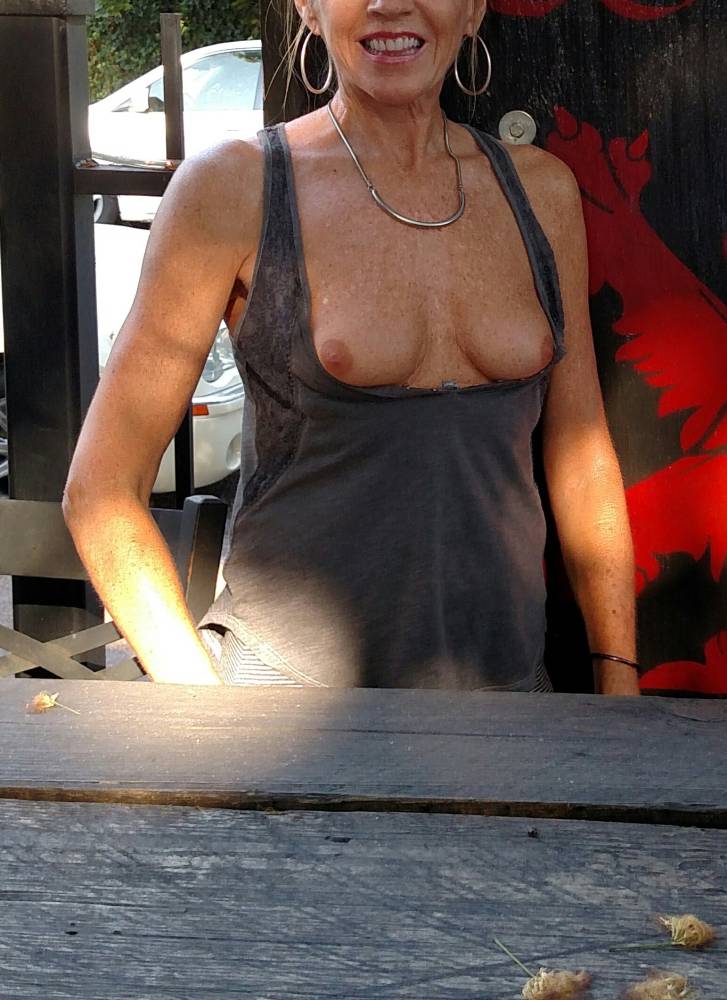 Pic #1 Very small tits of my wife - Milf1954