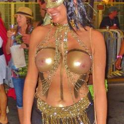 Medium tits of my wife - Fantasy Fest