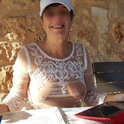 Pic #1White See-Thru Top - Big Tits, See Through, Wife/wives