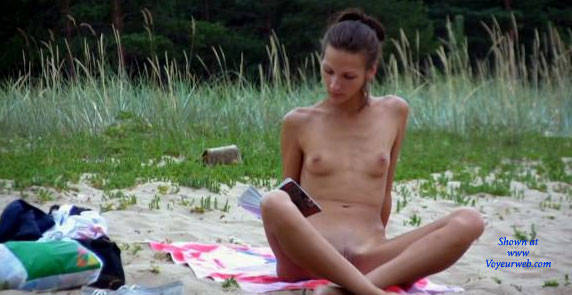 Pic #1Russian Model In A Nude Beach - Brunette