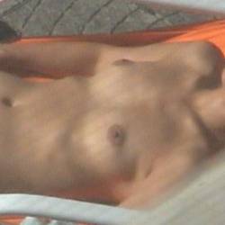 Very small tits of my wife - ex wife sleeping