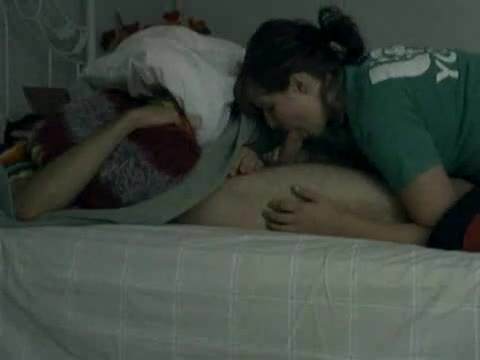 Pic #1Sucks A Man - Blowjob, Brunette