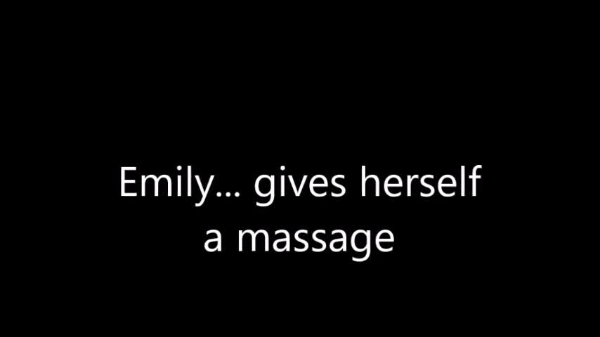 Pic #1Giving Herself A Massage - Brunette, Bush Or Hairy