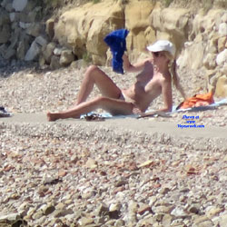 Pic #1 Blondie Sunbaths On Croatia