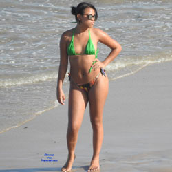 Pic #1 Janga Beach, Brazil - Beach Voyeur, Bikini Voyeur, Brunette
