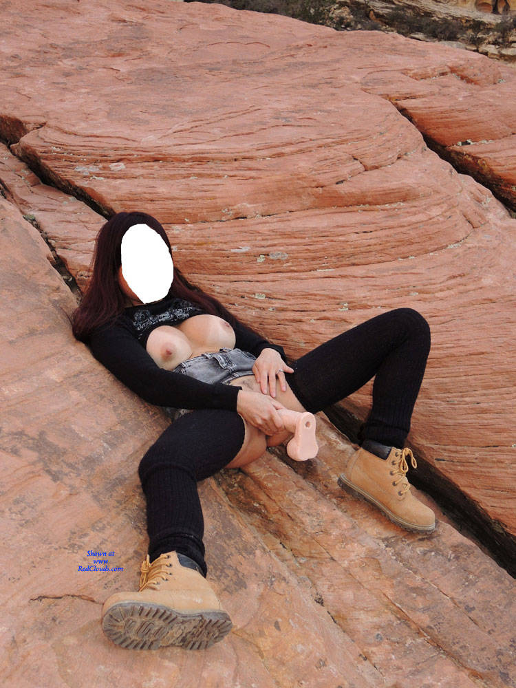 Pic #1Enjoying Myself In Nature - Big Tits, Nature, Toys