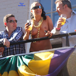 Pic #1Mardi Gras 2016 - Big Tits, Flashing, Public Exhibitionist, Public Place