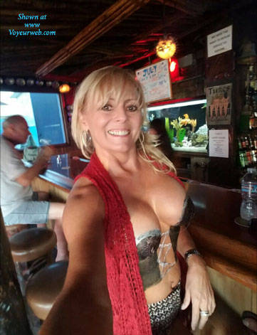 Pic #1Loves To Be Topless - Big Tits, Blonde, Public Exhibitionist, Public Place