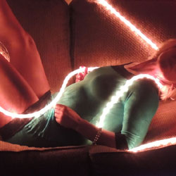 Pic #1 Hot Blonde In Rope Lights