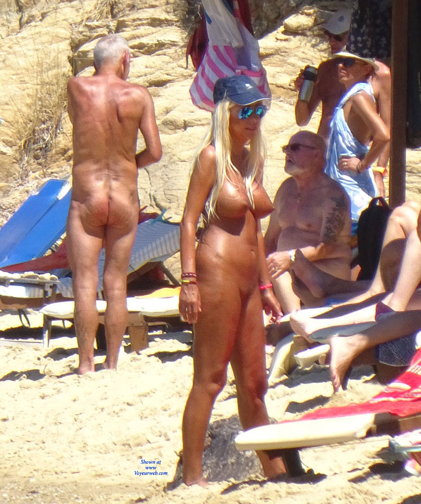 Pic #1The Second Nude Skiathos  - Beach Voyeur, Big Tits, Blonde
