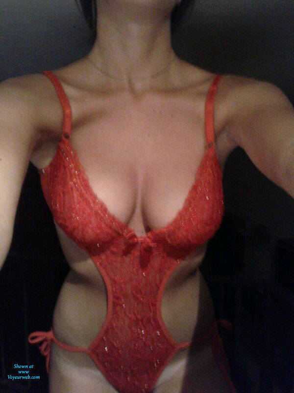 Pic #1Red Lingerie - Big Tits, Lingerie, Amateur