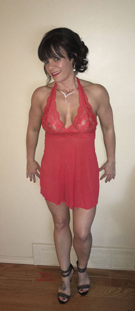 Pic #1Pre Party Fun - Wives In Lingerie, Brunette, High Heels Amateurs, Lingerie, Amateur