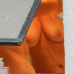 Pic #1Neighbour On The Mirror - Big Tits, Voyeur