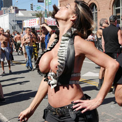 Pic #1Folsom Street Fair Part 2 - Big Tits, Public Exhibitionist, Outdoors