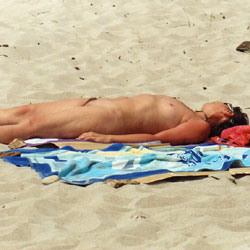 Pic #1 My Milf Bulgarian Wife Sunbathing Nude - Nude Wives, Beach, Outdoors, Amateur
