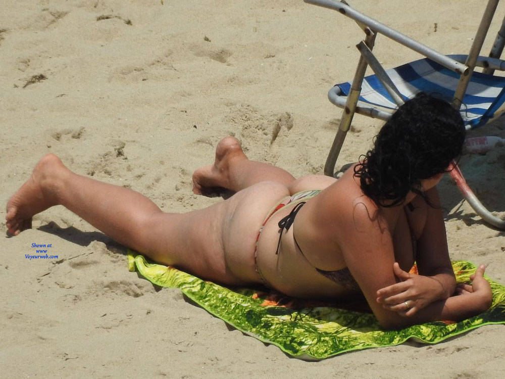 Pic #1Big Ass From Pina Beach - Beach, Brunette, Outdoors, Bikini Voyeur, Beach Voyeur, Big Ass