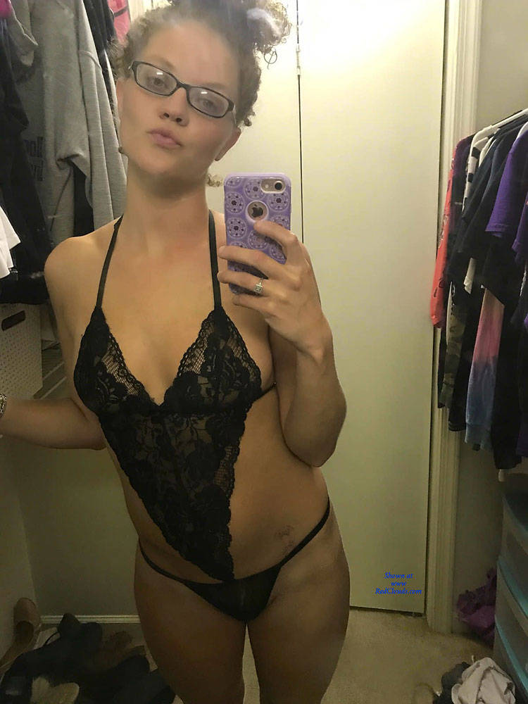 Pic #1 Friend  - Brunette, Lingerie, Shaved, Amateur, Body Piercings