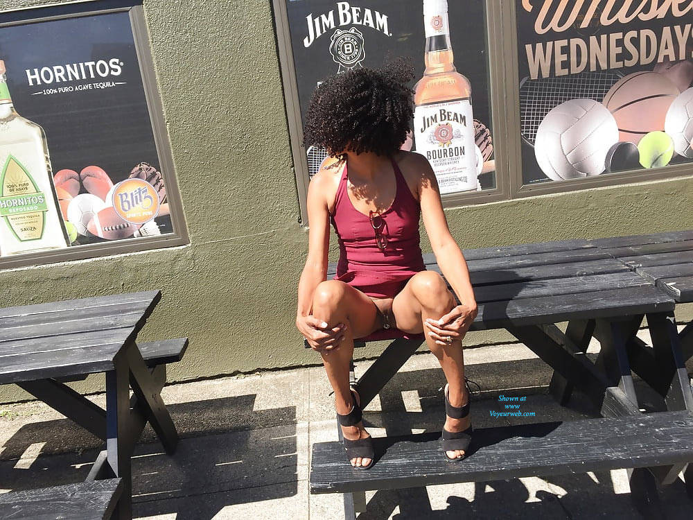 Pic #1Out And About - Brunette, Public Exhibitionist, Flashing, Outdoors, Public Place, Amateur