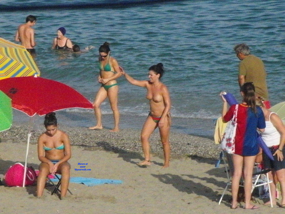 Pic #1Spanish Beach - Topless Girls, Beach, Brunette, Outdoors, Beach Voyeur