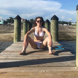 Pic #1 Beaching Around - Brunette, Outdoors, Amateur