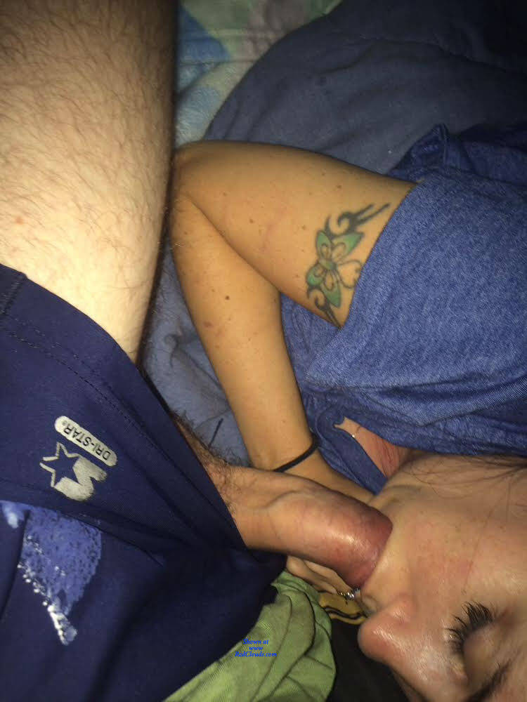 Pic #1BJ In Bed - Blowjob, Amateur