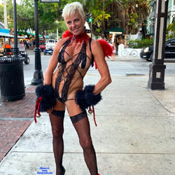 Pic #1Key West Fantasy Fest 2018 - Topless Girls, Big Tits, Blonde, Outdoors, Public Place
