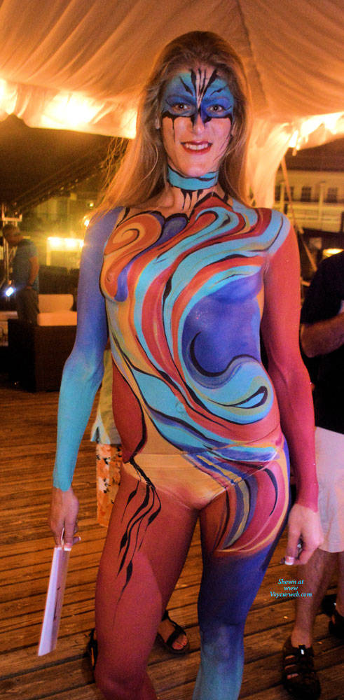 Pic #1Some Fun At Fantasy Fest - Nude Girls, Big Tits, Outdoors, Public Place