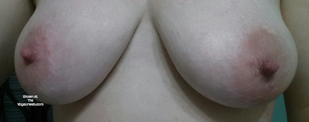 Pic #1 Large tits of a co-worker - Here she is